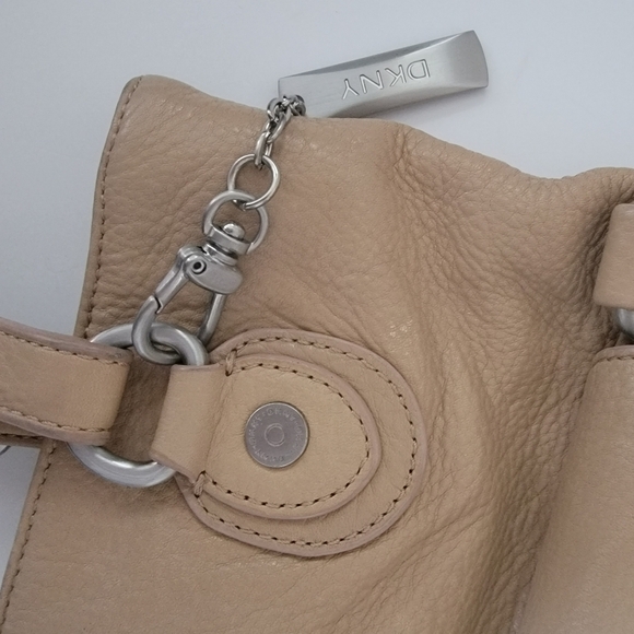 DKNY Tan Leather Tote - Picture 15 of 16